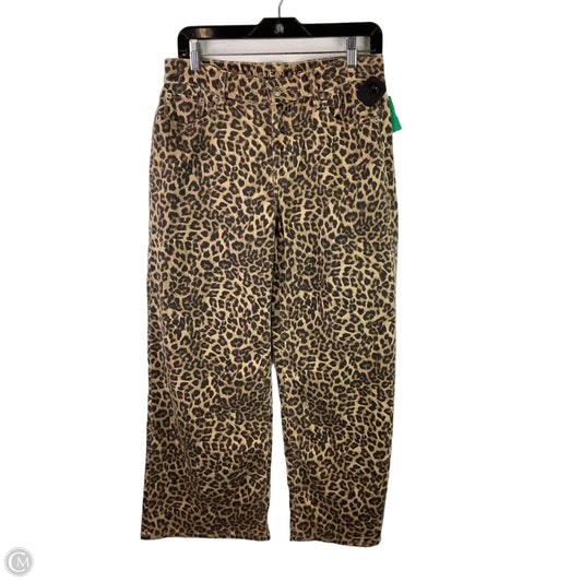 Jeans Straight By American Eagle In Animal Print, Size: 4