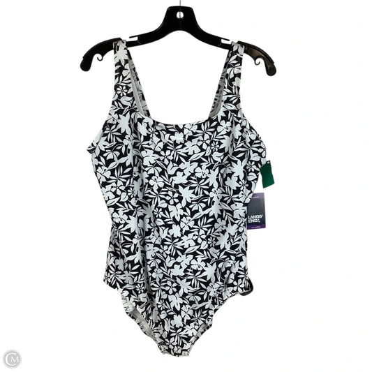 Swimsuit By Lands End In Black & White, Size: Xxl