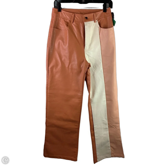 Pants Wide Leg By Bailey Rose In Orange, Size: M