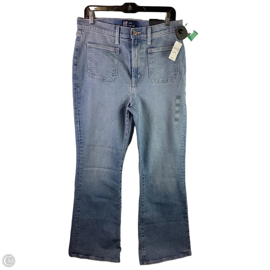 Jeans Flared By Gap In Blue Denim, Size: 12