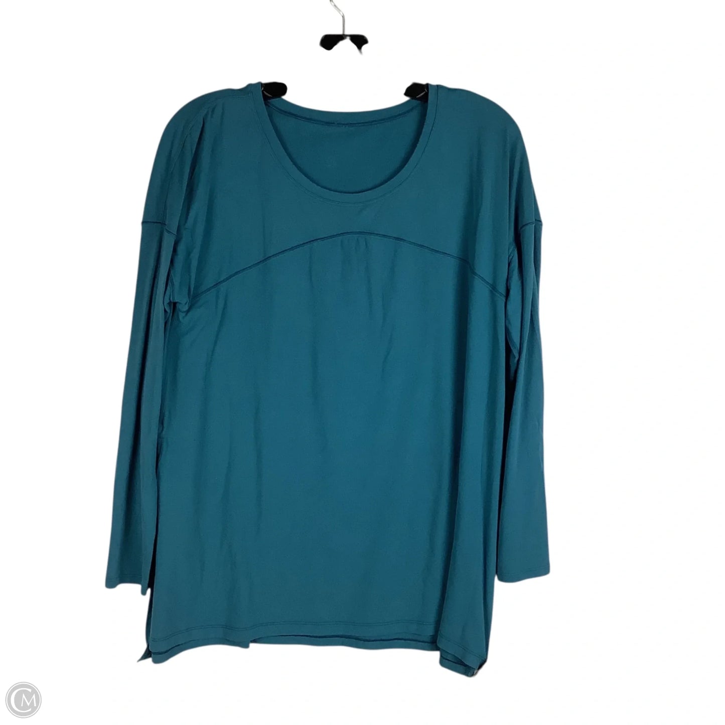 Athletic Top Long Sleeve Crewneck By Lululemon In Blue, Size: Estimated 10
