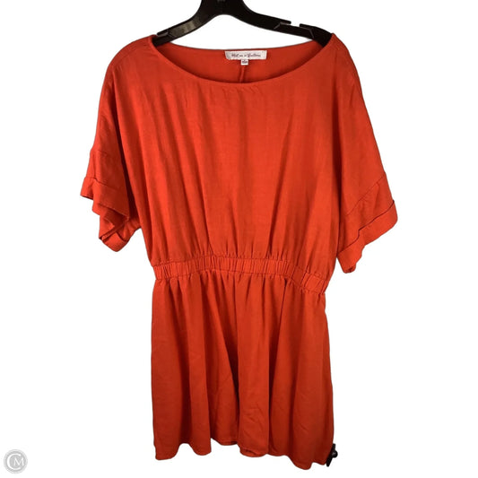 Dress Casual Short By Clothes Mentor In Orange, Size: L