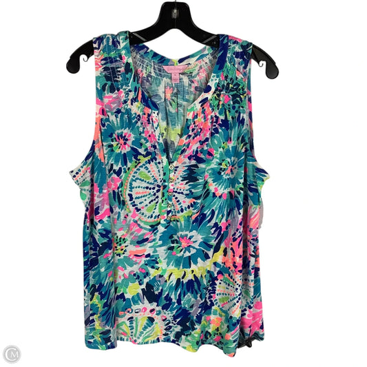 Top Sleeveless Designer By Lilly Pulitzer In Multi-colored, Size: Xl