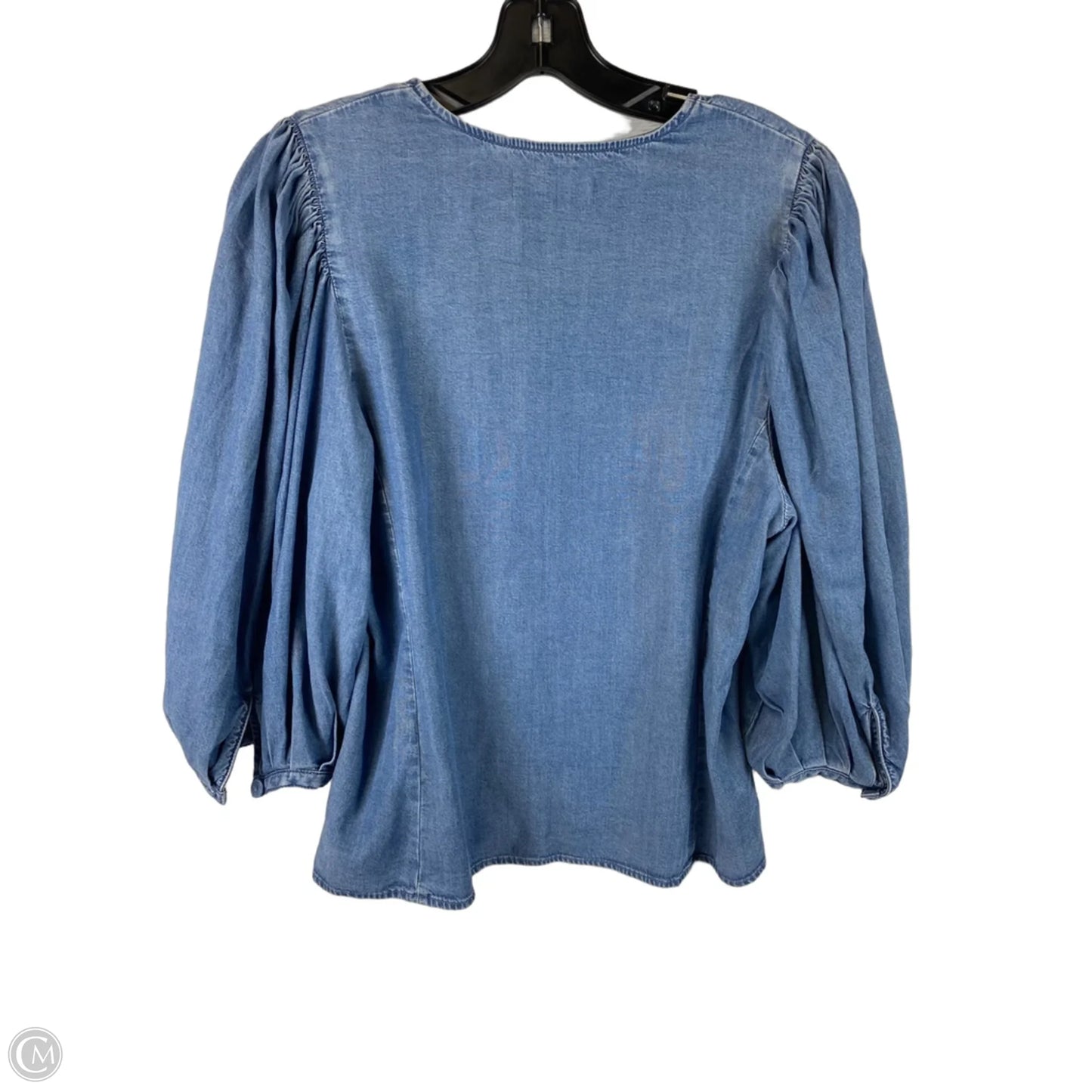 Top Long Sleeve By Madewell In Blue, Size: 8