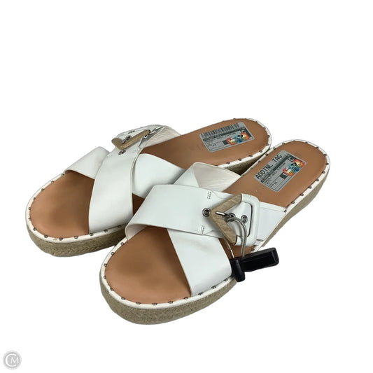 Sandals Heels Platform By Gianni Bini In White, Size: 11