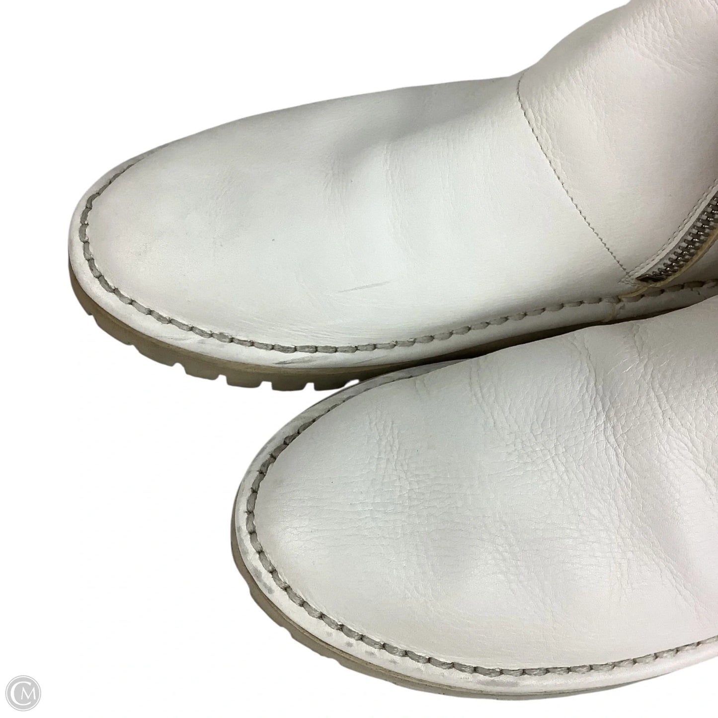 Boots Ankle Flats By Cmc In White, Size: 38