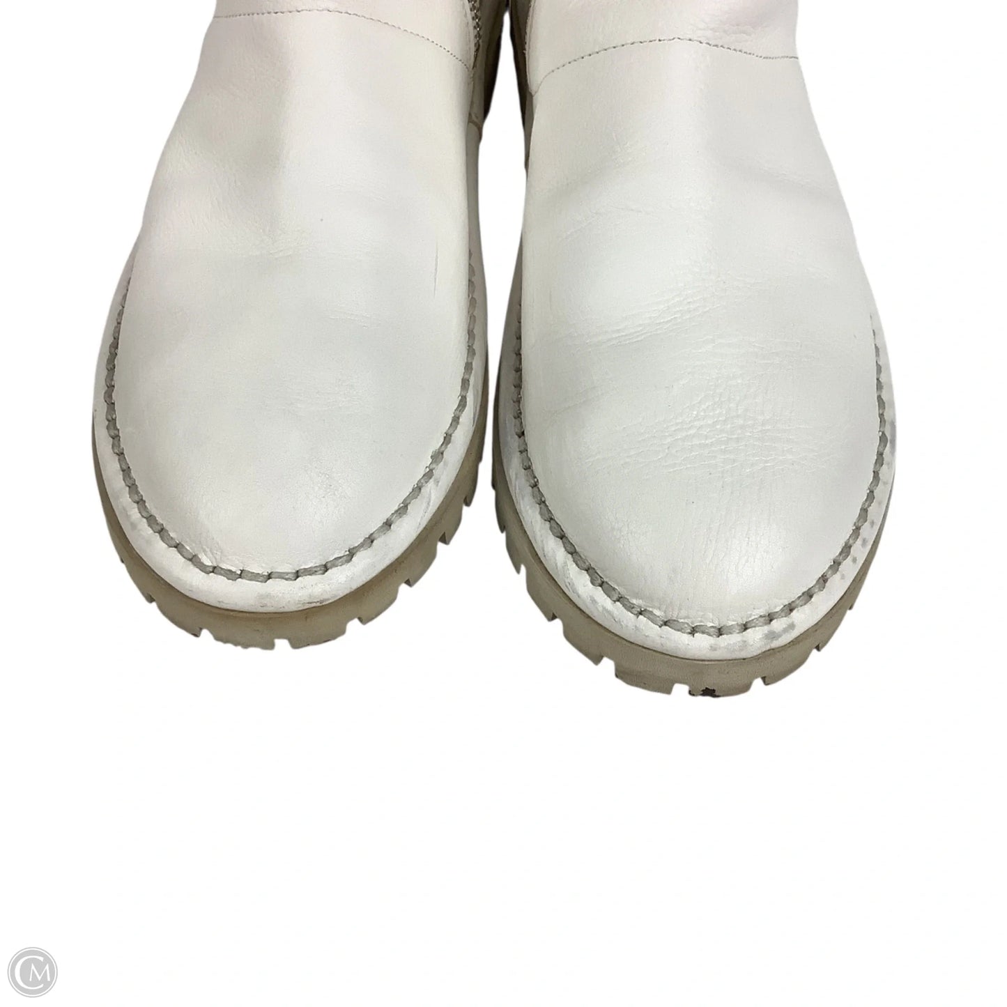 Boots Ankle Flats By Cmc In White, Size: 38