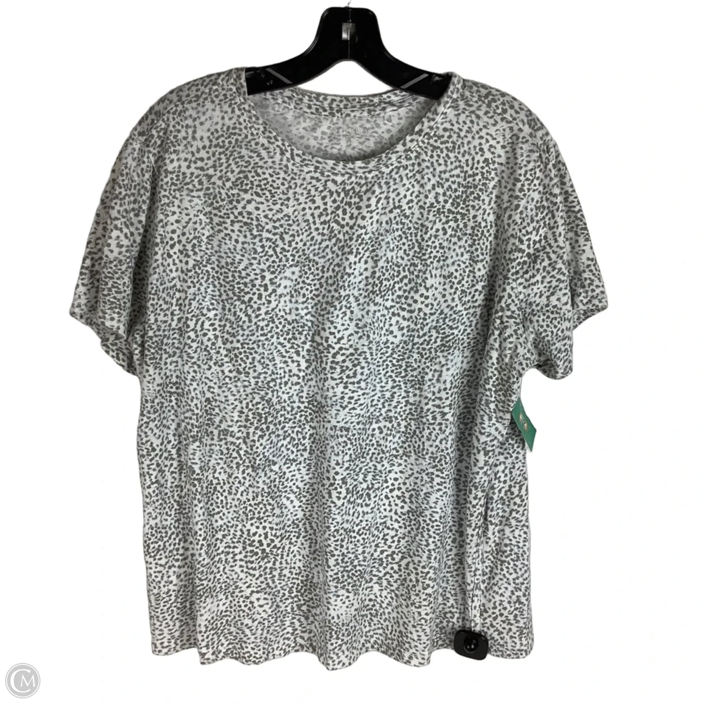 Athletic Top Short Sleeve By Athleta In Animal Print, Size: 2x