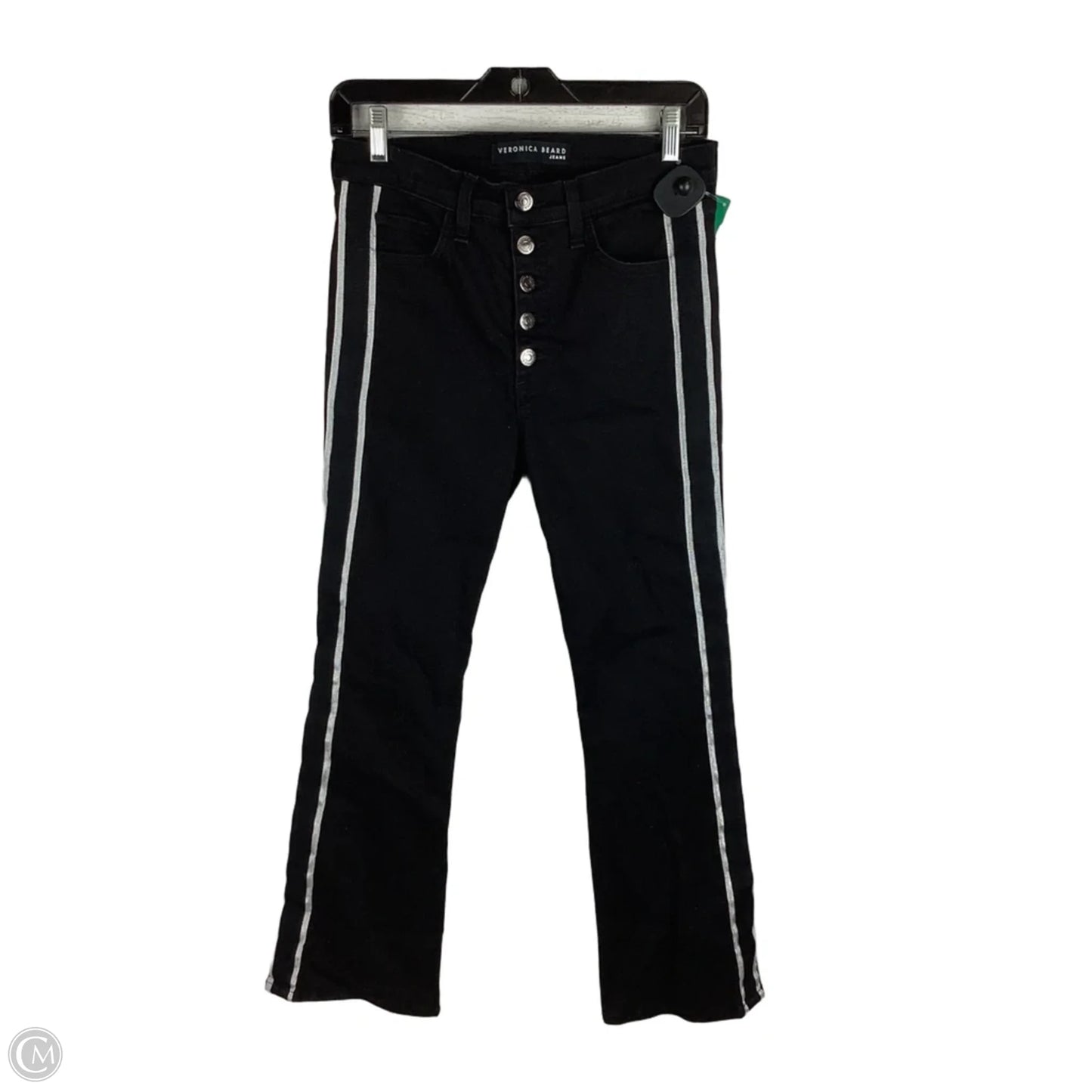 Jeans Boot Cut By Veronica Beard In Black Denim, Size: 4 (27)
