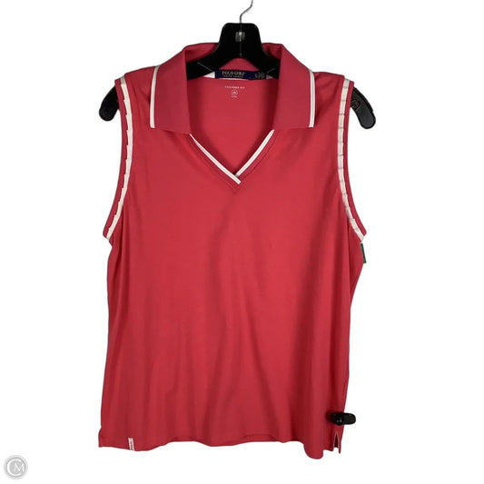 Athletic Tank Top By Polo Ralph Lauren In Pink, Size: Xl