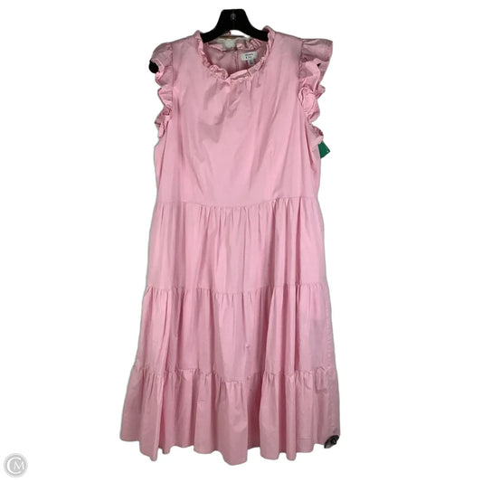 Dress Casual Midi By Crown And Ivy In Pink, Size: 14
