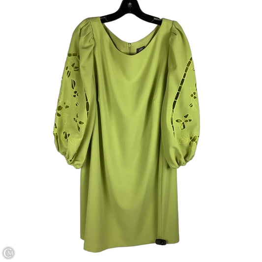 Dress Party Short By Vince Camuto In Chartreuse, Size: 16