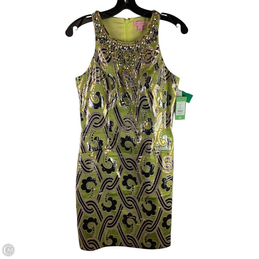 Dress Designer By Lilly Pulitzer In Chartreuse, Size: 4