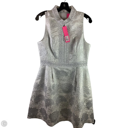 Dress Designer By Lilly Pulitzer In Silver, Size: 8