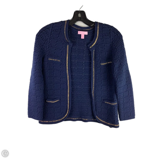 Cardigan Designer By Lilly Pulitzer In Navy, Size: S
