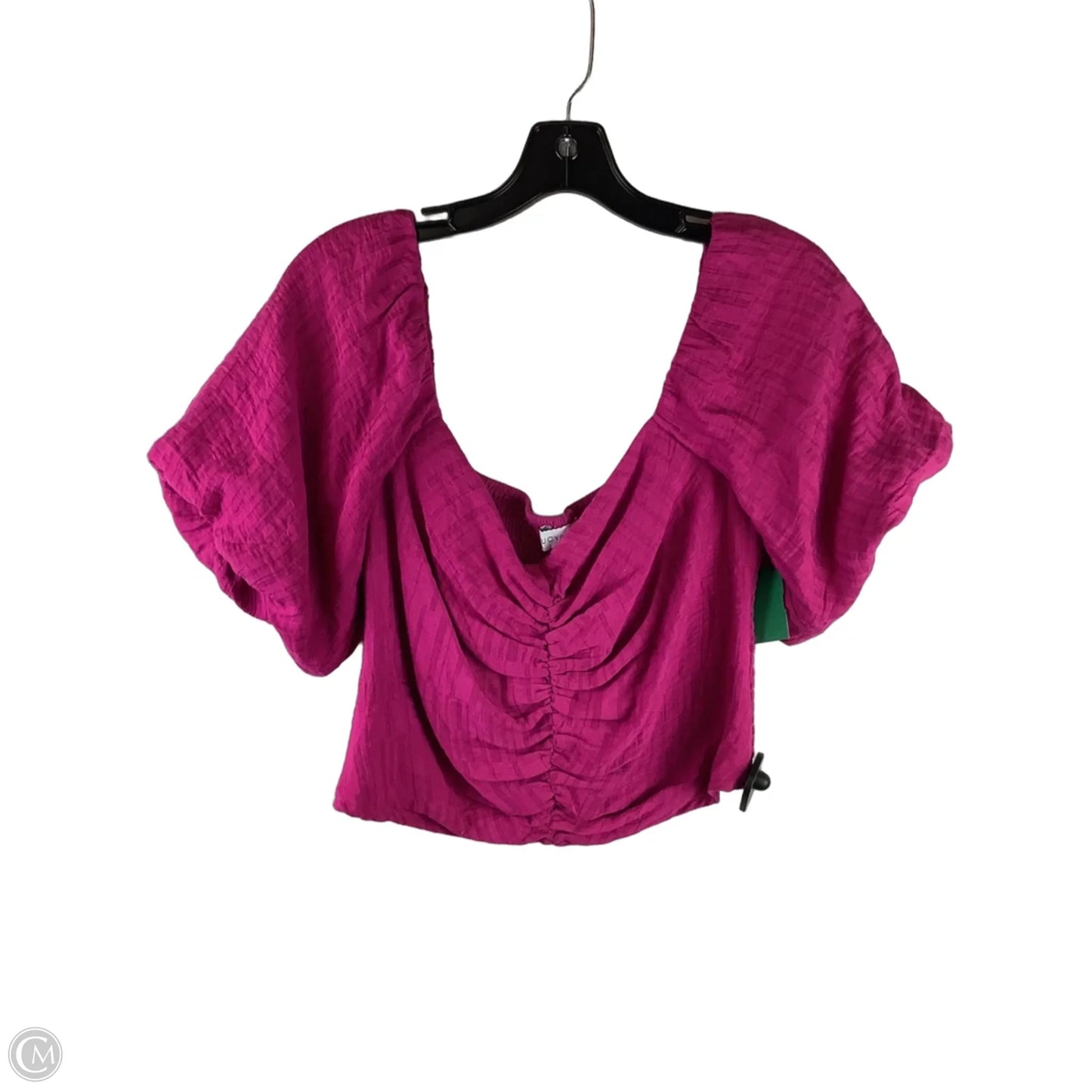 Top Short Sleeve By Lucy Paris In Purple, Size: L
