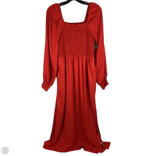 Dress Casual Midi By Target-designer In Red, Size: S