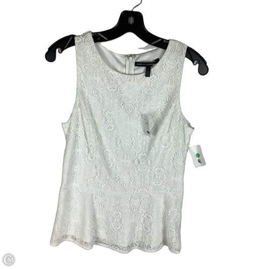 Top Sleeveless By White House Black Market In White, Size: 8