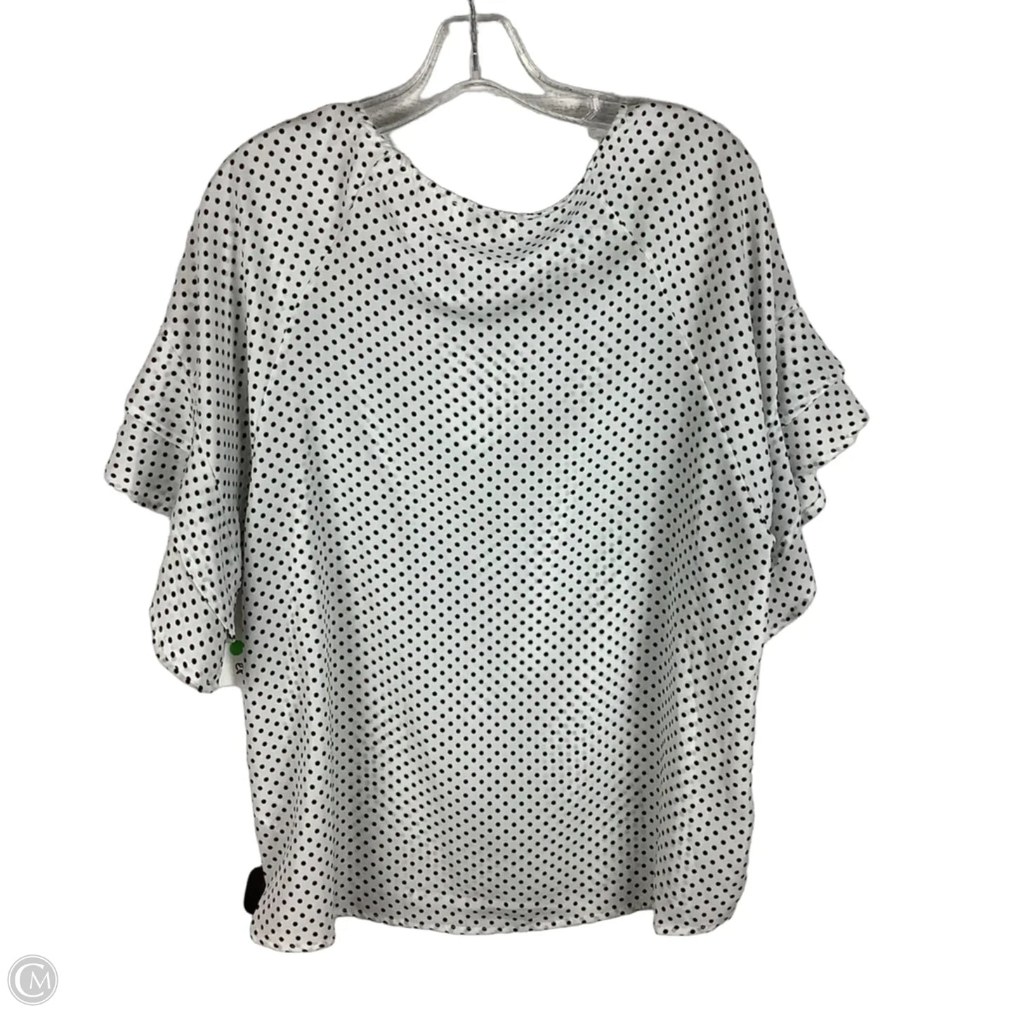 Top Short Sleeve By Umgee In Polkadot Pattern, Size: S