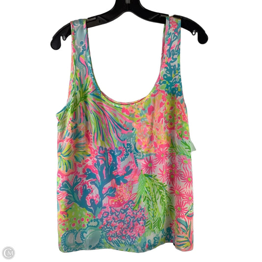 Top Sleeveless Designer By Lilly Pulitzer In Multi-colored, Size: L