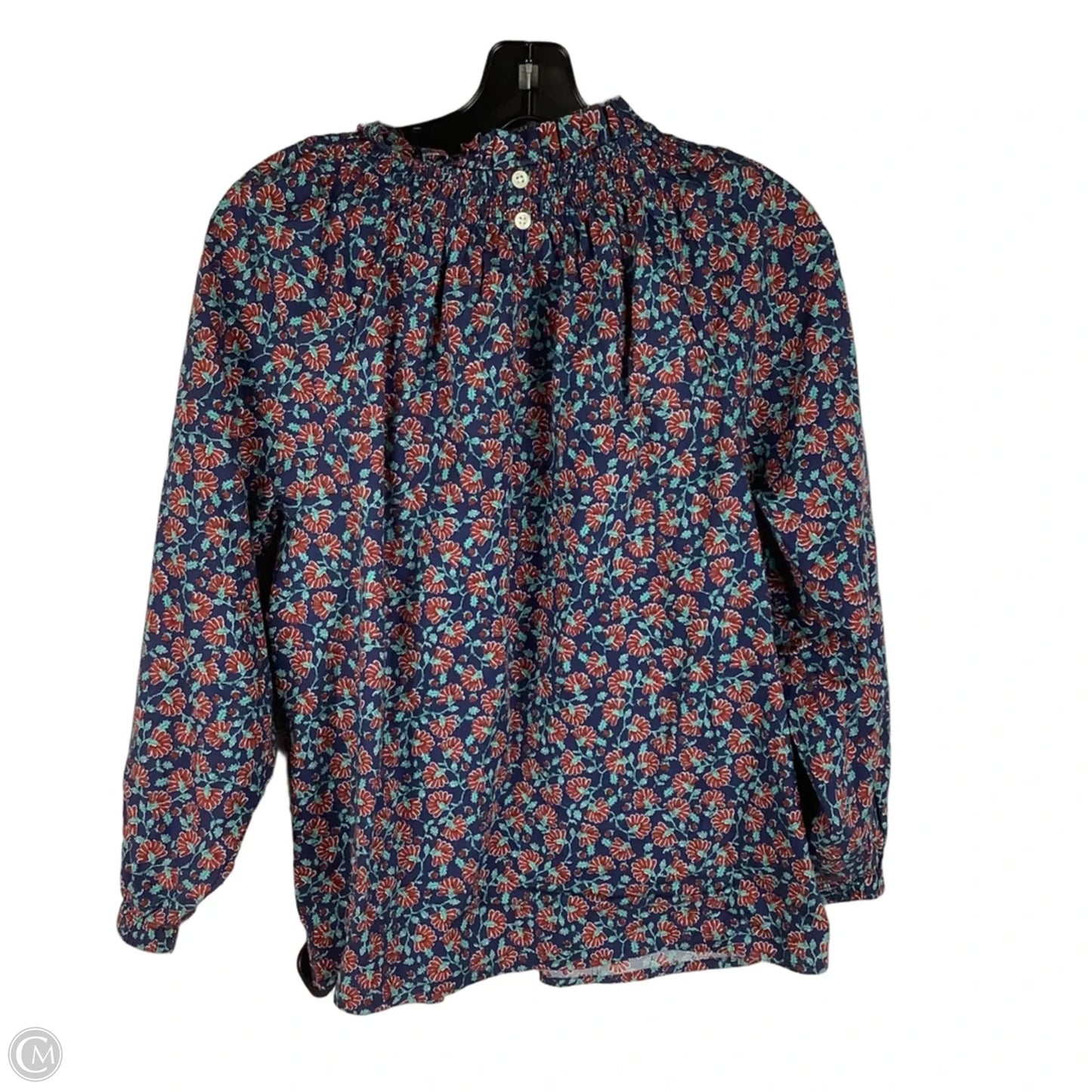 Top Long Sleeve By J. Crew In Floral Print, Size: M