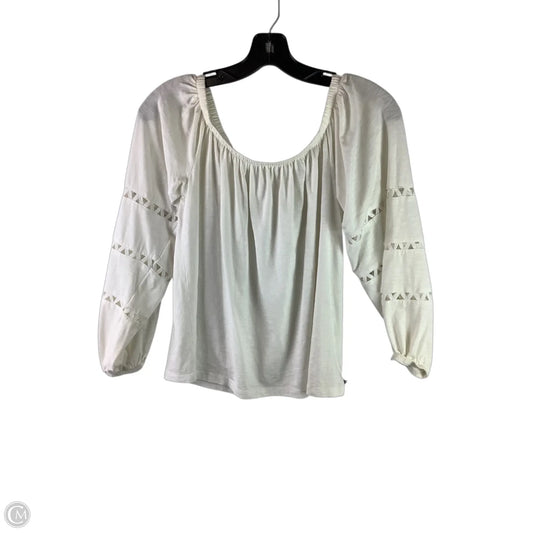Top Long Sleeve Designer By Lilly Pulitzer In White, Size: S