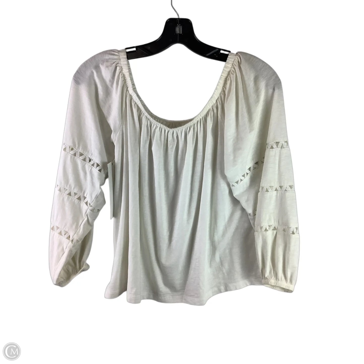Top Long Sleeve Designer By Lilly Pulitzer In White, Size: S
