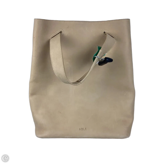 Backpack Leather By Able, Size: Medium