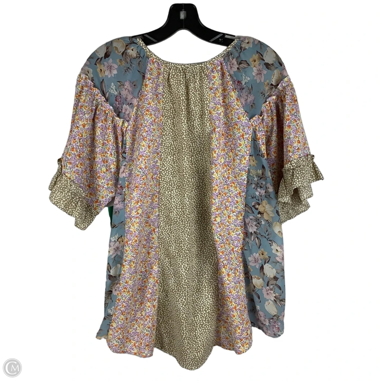 Top Short Sleeve By Gigio In Animal Print, Size: M