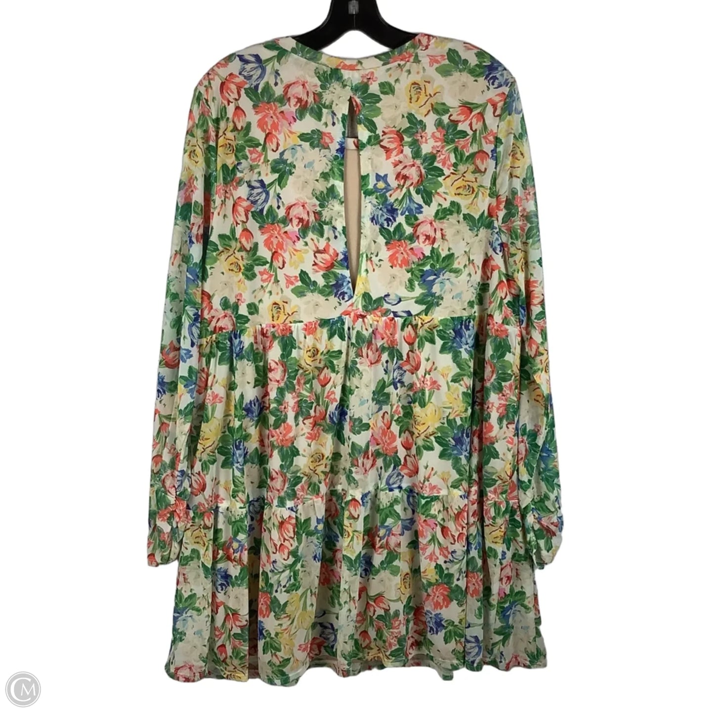 Top Long Sleeve By Afrm In Floral Print, Size: 2x