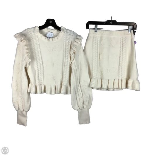 Skirt Set 2pc By Mable In Cream, Size: M