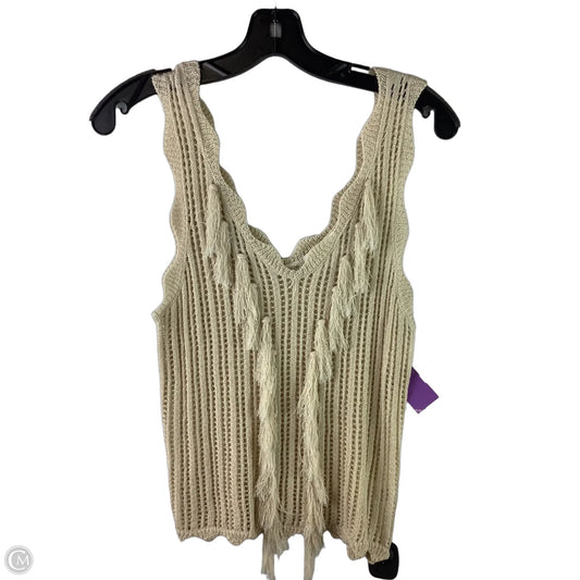 Top Sleeveless By Line & Dot In Cream, Size: S
