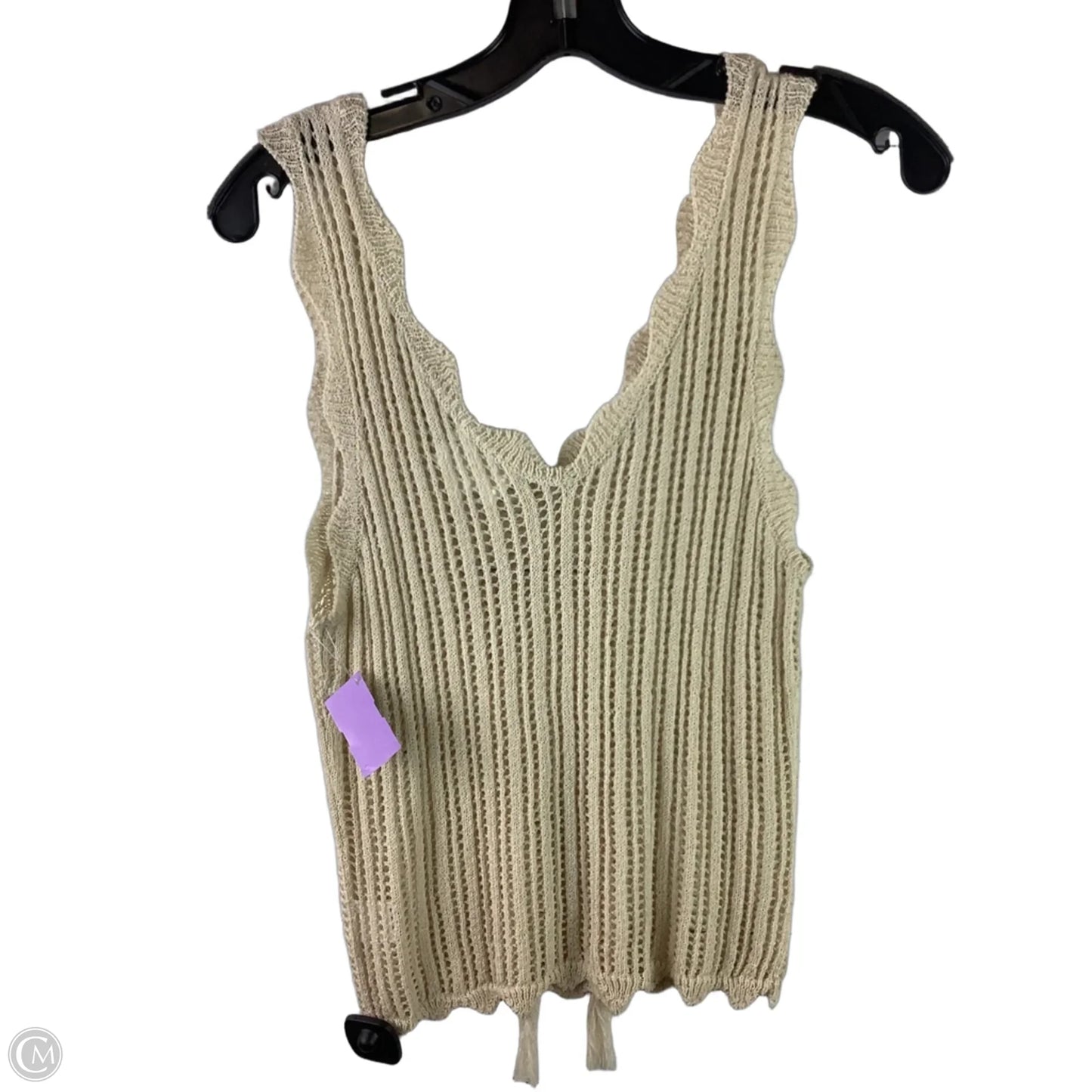 Top Sleeveless By Line & Dot In Cream, Size: S