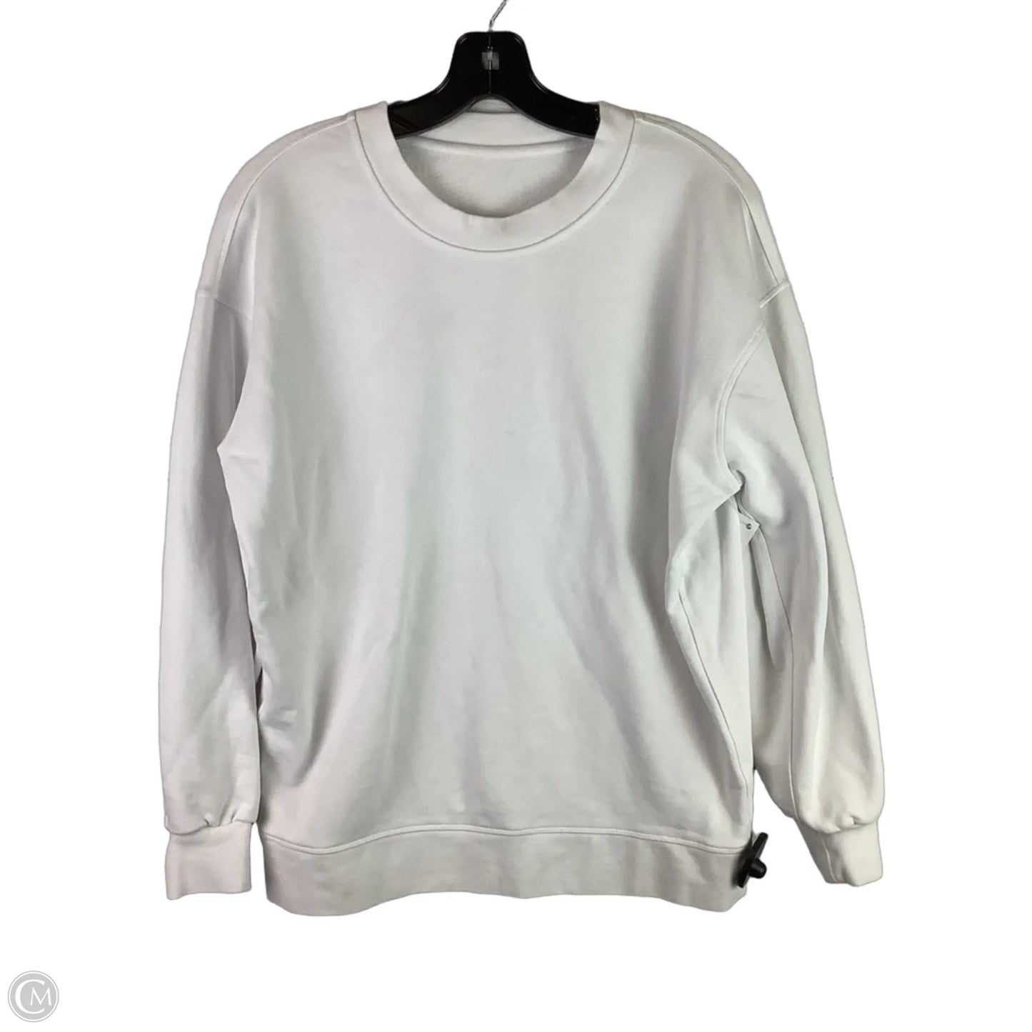 Athletic Sweatshirt Crewneck By Lululemon In White, Size: Estimated 4