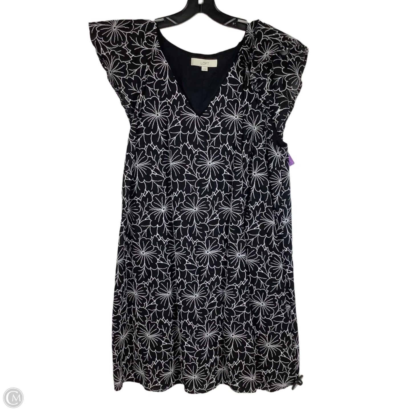 Dress Casual Short By Loft In Black & White, Size: Xl