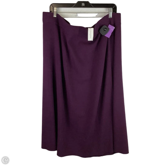 Skirt Maxi By Banana Republic In Purple, Size: Xxl