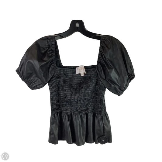 Top Short Sleeve By Clothes Mentor In Black, Size: S
