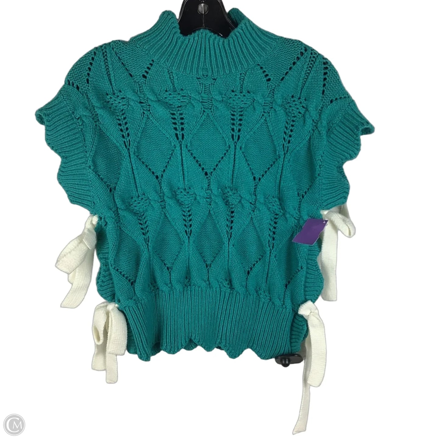 Sweater Short Sleeve By &merci In Teal, Size: M