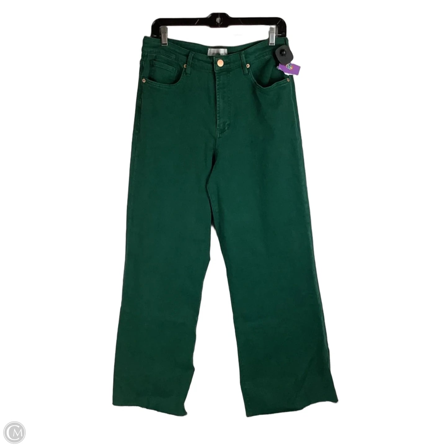 Jeans Wide Leg By Dear John In Green Denim, Size: 10 (31)
