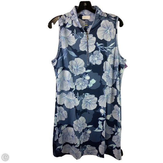 Athletic Dress By Greg Norman In Floral Print, Size: L