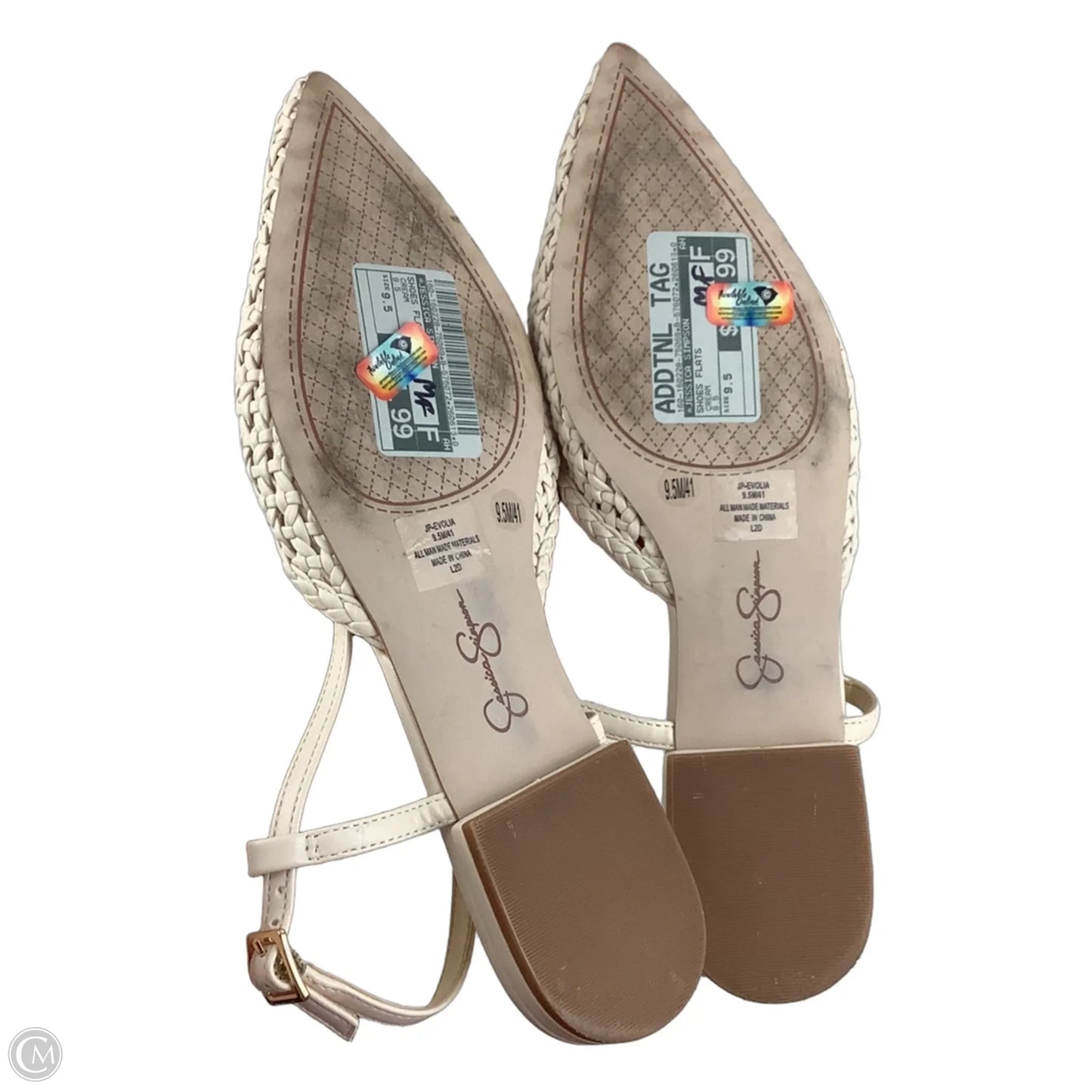 Shoes Flats By Jessica Simpson In Cream, Size: 9.5