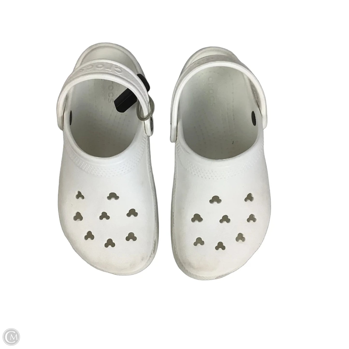 Shoes Flats By Crocs In White, Size: 7