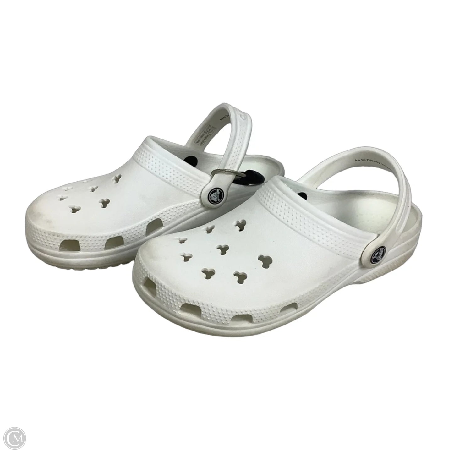 Shoes Flats By Crocs In White, Size: 7