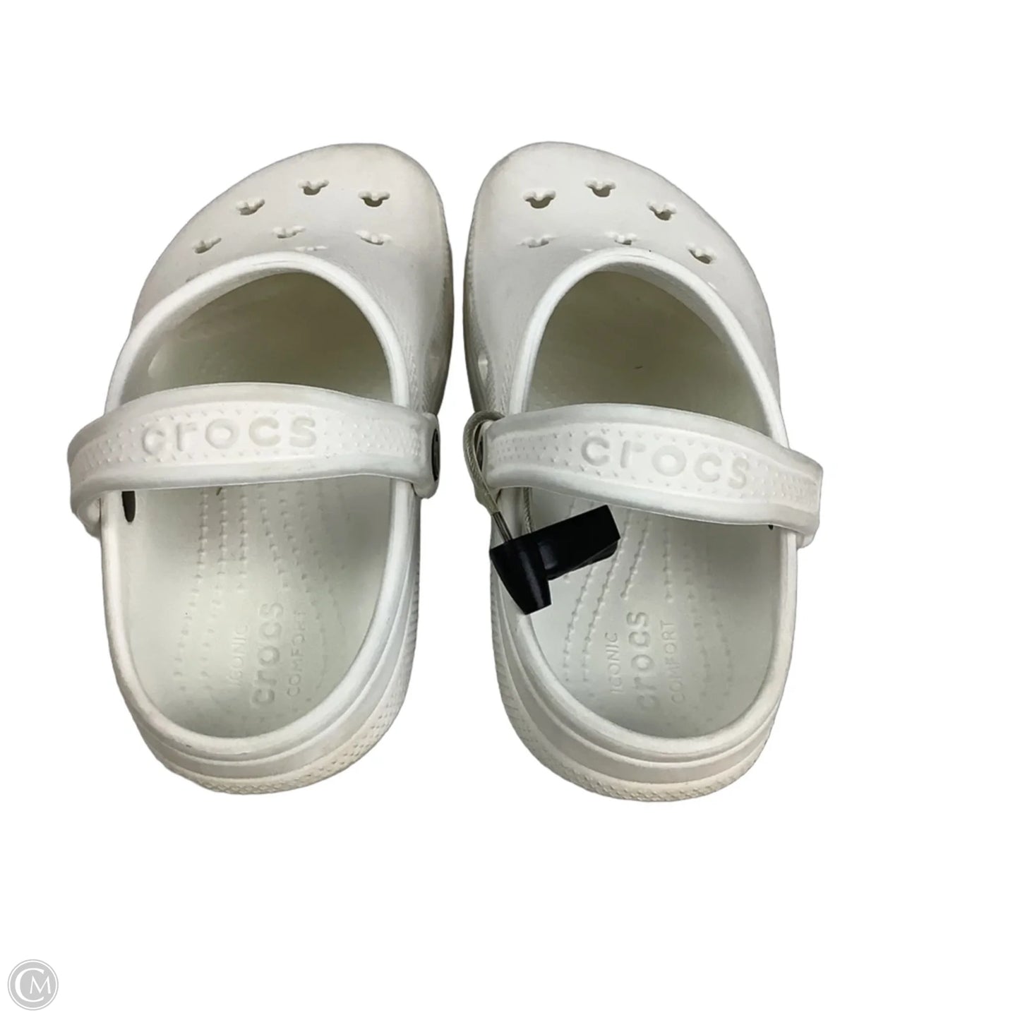 Shoes Flats By Crocs In White, Size: 7