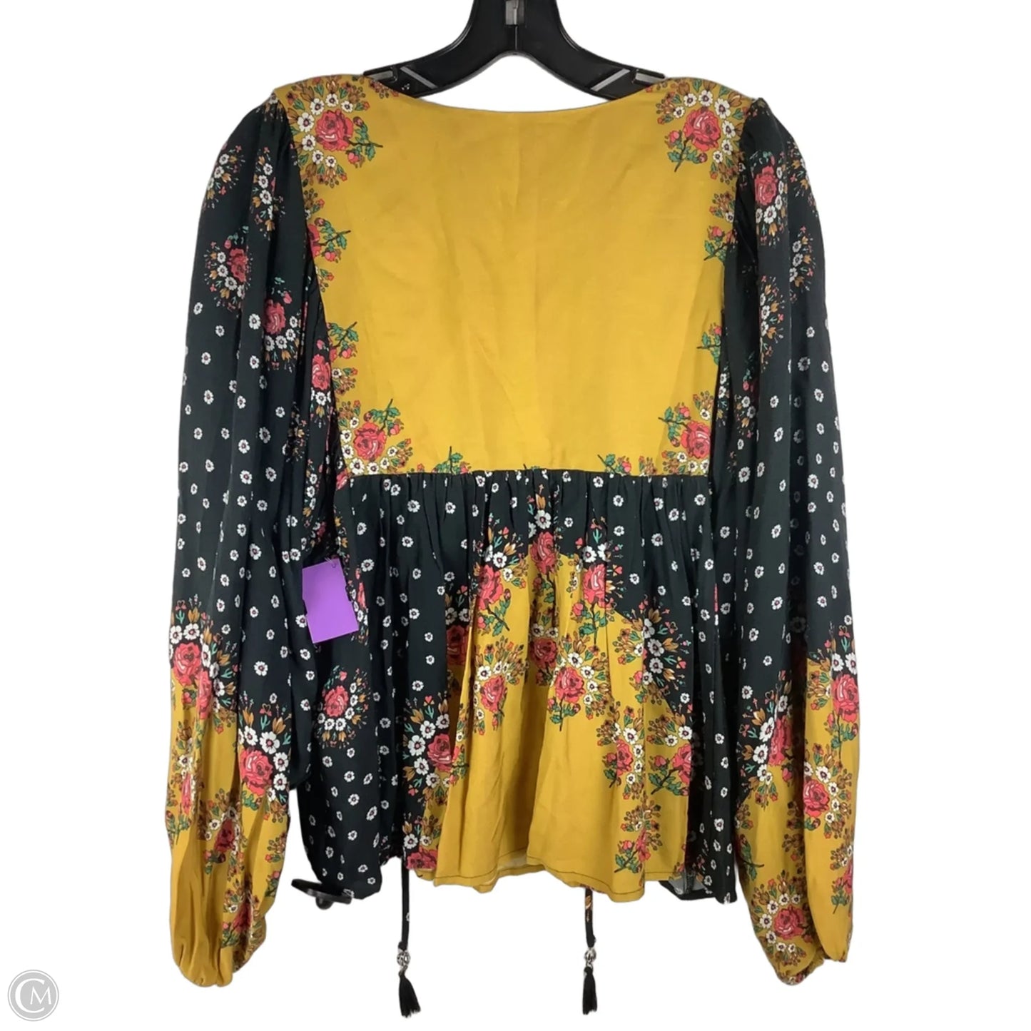 Top Long Sleeve By Farm Rio In Floral Print, Size: S