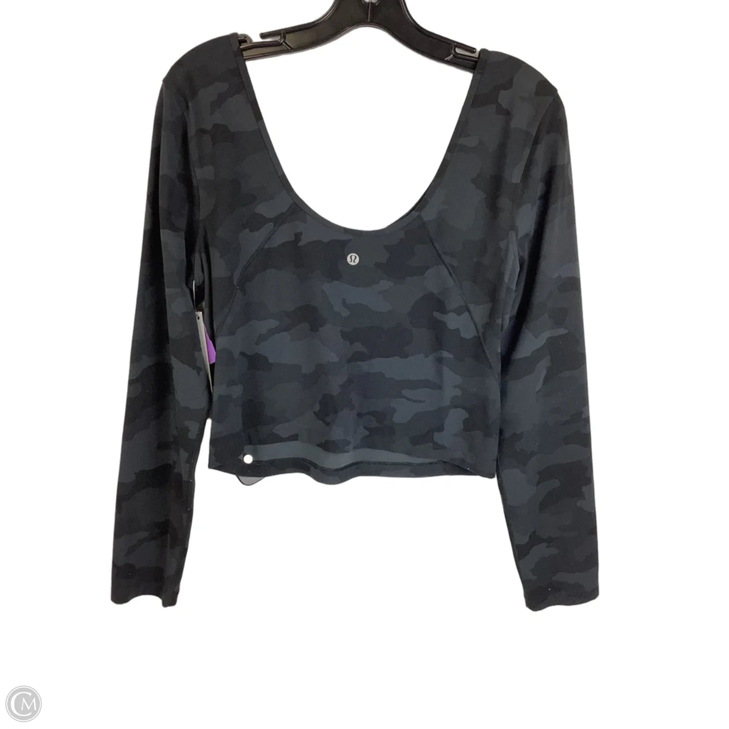 Athletic Top Long Sleeve Crewneck By Lululemon In Camouflage Print