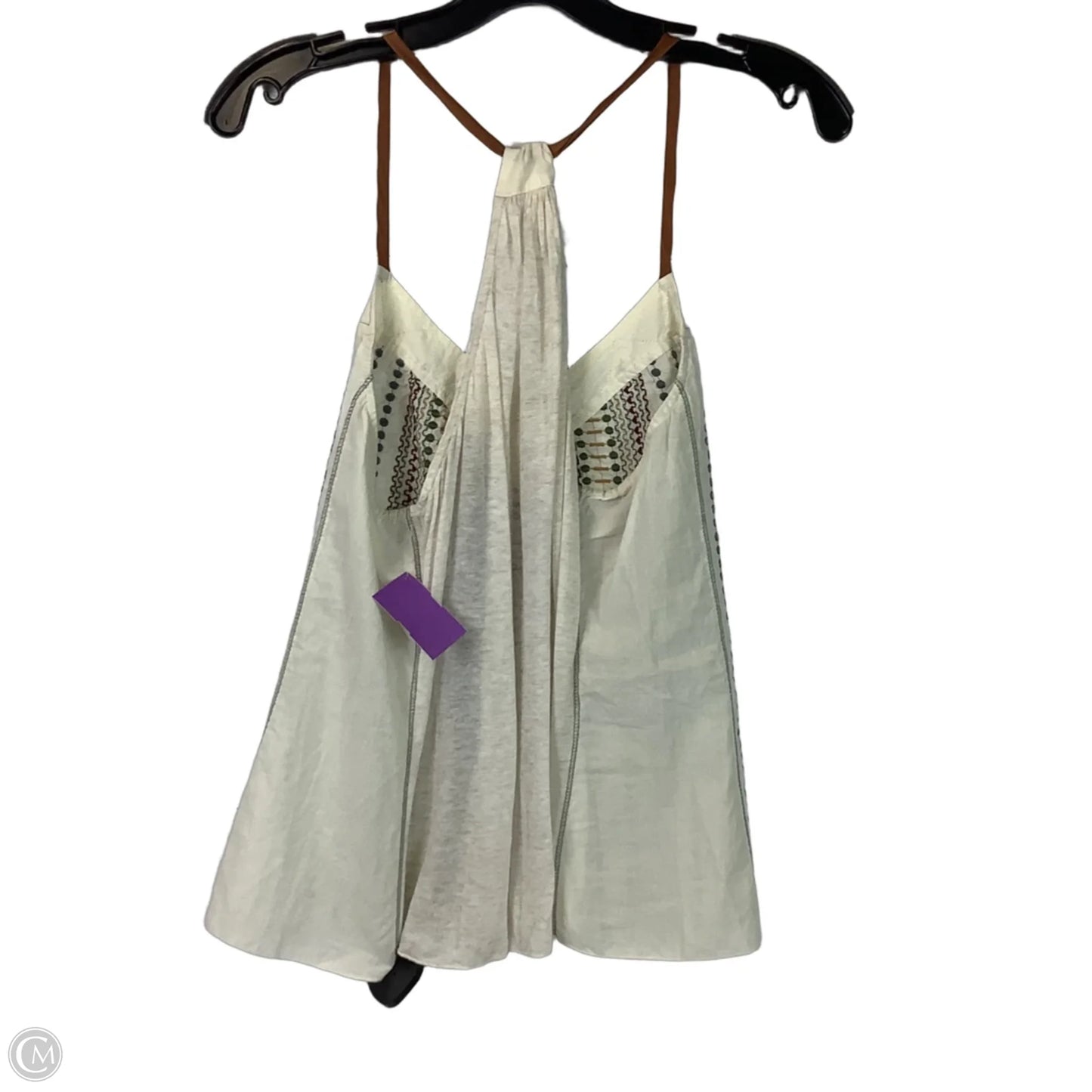 Top Sleeveless By Clothes Mentor In Cream, Size: M
