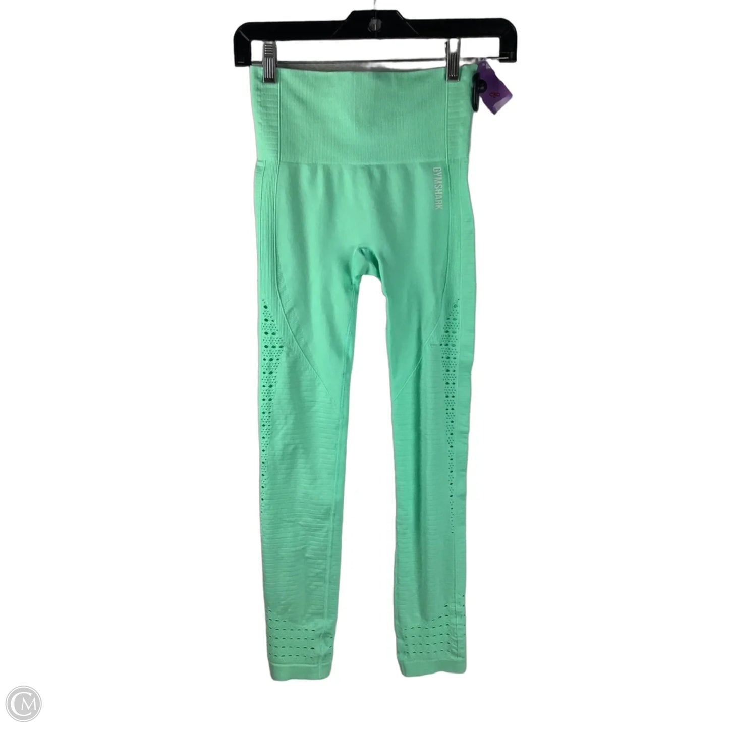 Athletic Leggings By Gym Shark In Green, Size: Xs