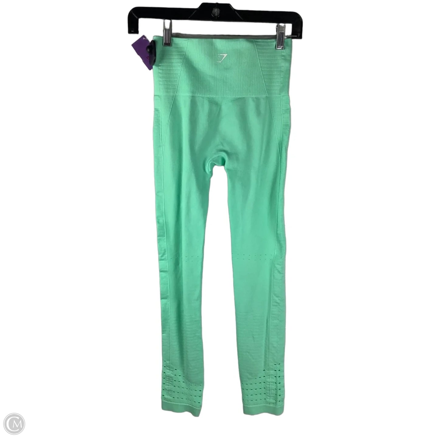 Athletic Leggings By Gym Shark In Green, Size: Xs
