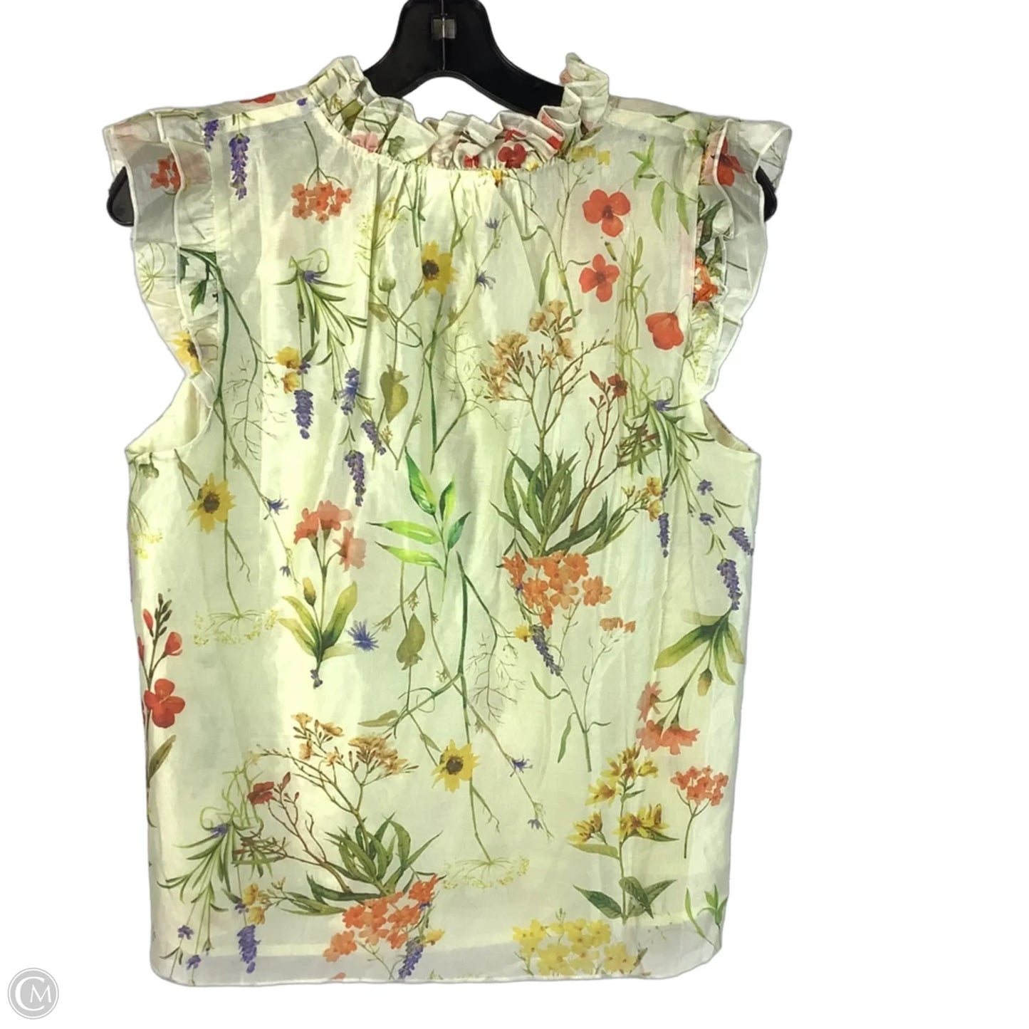 Top Short Sleeve By Bailey 44 In Yellow, Size: M
